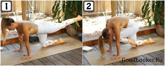 Подтягивание колена к груди